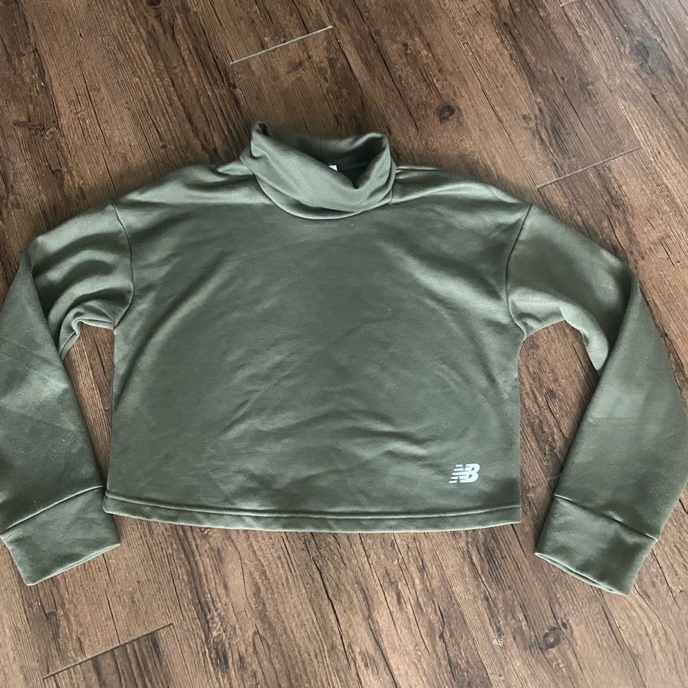 New Balance Khaki Turtleneck Sweatshirt